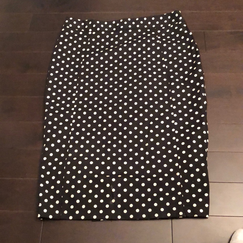 Polka Dot Pencil Skirt
